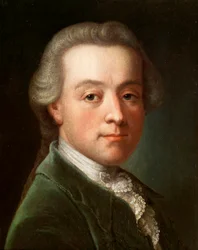 Porträtt av kompositören Wolfgang Amadeus Mozart (Olja på duk, Anonym, ca 1789)