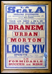 Affischer för operetten "Louis XIV"" på La Scala