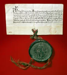Majestätets sigill Kung Filip IV av Frankrike, känd som Filip Bel