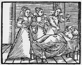 Somnic malefice - "" Compendium Maleficarum"", behandlar häxor, deras illvilja och deras sortileges av Francesco Maria Guazzo eller Guaccio eller Guaccius (15?? -16??) 1608 privatsamling