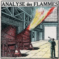 Spektralanalys: flamanalys. Anonym illustration från 1925. Privat samling.
