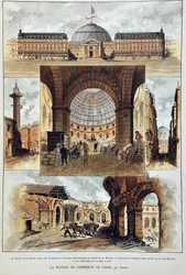 Parisbörsen av Deroy, gravyr från 1887 i "" Paris-Illustrous Newspaper Weekly"".