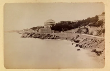 Staden Marseille och dess omgivningar cirka 1885 -1890: La route de la Corniche, Privat samling
