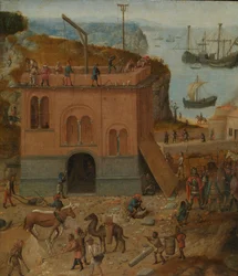 Babels torn, ca 1490 (olja på panel)
