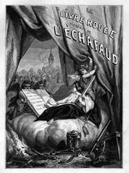 Titelsidan för "" Den röda boken - Historia om ställningen i Frankrike"" av Dupray de La Maherie