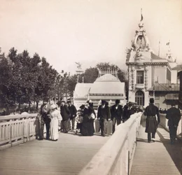 Universal Exposition of 1900 - Exposition Universelle de 1900 i Paris: Passerelle des Invalides - privat samling