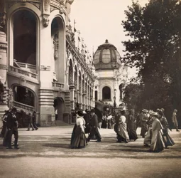Universal Exposition of 1900 - Exposition Universelle de 1900 i Paris: Vy tagen på Champs de Mars - privat samling
