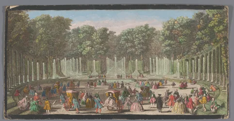 Utsikt över Water Theatre Grove, Versailles