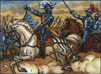 Religionskrig: "Kung Henrik IV har slaget vid Ivry, 14 mars
