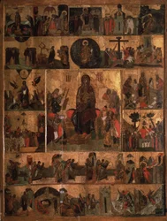 The Glorification of the Virgin Akathist Hymn to the Most Heotokos, 1300-talet