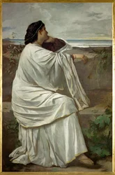 Iphigenia, Feuerbachs romerska favoritmodell "Nana" (olja på duk)