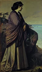 På stranden - Modern Ifigenia, 1875