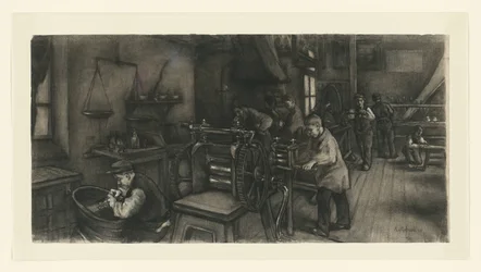 Verkstad i silverfabriken