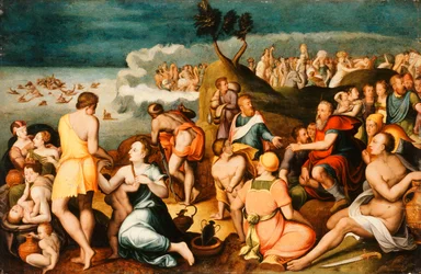 Moses och israeliterna korsar Röda havet