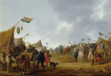 Ett militärt läger, 1634