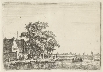 Kyrka vid vattnet Landskap med figurer (serietitel)