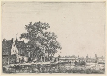 Kyrkogård vid vattnet (nr 2 ur en serie på 12 tryck)