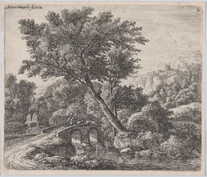 Herde på en liten bro, 1600-talet.