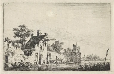 Stadsmuren på vattnet Landskap med figurer (serietitel)