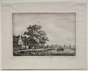 Kyrkogården vid kanalen.