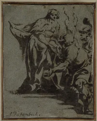 En scen från klassisk mytologi, 1600-talet.