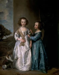 Porträtt av Elizabeth och Philadelphia Wharton