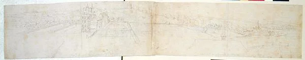 Greenwich Palace, ca 1544 (penna och bläck och penna på papper)
