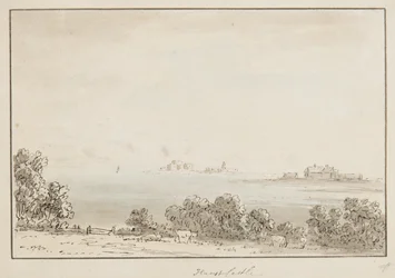 Hurst Castle (bläck & wc på papper)