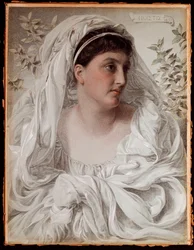 Alcestis: Ett porträtt av Lady Donaldson, 1877