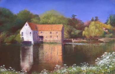 Springtime at the Mill, 2004 (pastell på papper)