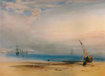 Scarborough från andra sidan bukten, 1850, 1935