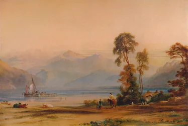 Utsikt över Snowdon från Tremadoc, c1842, 1935