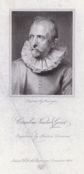 Cornelis van der Geest, flamländsk kryddhandlare och konstsamlare (gravyr)