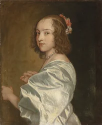Porträtt av Margaret Lemon (olja på duk)