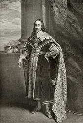Charles I, graverad av Sir Robert Stange, från 