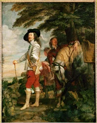 Karl I, kung av England, porträtt av jakten - ...