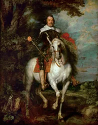 Ridsporträtt av Francisco de Moncada 15861635, markis av Aytona och greve av Ossuna