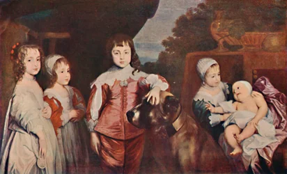 Fem äldsta barn till Charles I, 1637, 1903