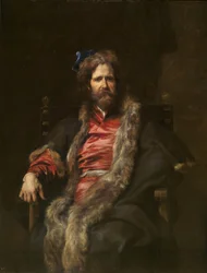 Porträtt av målaren Martin Ryckaert (Maerten eller Marten Rijckaert) (1587-1631), målning av Anthony van Dyck (1599-1641), 1628-1630 - olja på trä, mått 148 x 113 cm, Museo del Prado, Madrid
