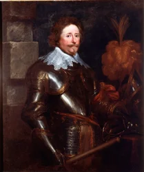 Porträtt av Frederic Henri de Nassau Prins av Orange (1584-1647) Kapten och generalamiral i Förenade provinserna Målning av Antonie Van Dyck (1599-1641) 1628-1629 Sön. 121x103 cm Genes, Galleria di Palazzo Rosso