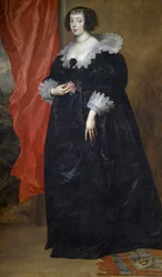 Porträtt av Margareta av Lorraine (1615-1672), av Anthony van Dyck, olja på duk, 204x117 cm