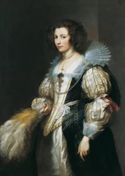 Porträtt av Maria Louis de Tassis (1611-1638), dotter till kaniken Antoine de Tassis
