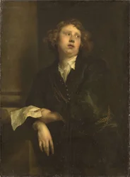 Porträtt av kompositören Henricus Liberti 1628-1661, ca 1630