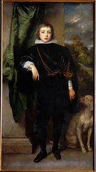 Prins Ruprecht von der Pfalz, engelsk amiral, son till Friedrich V av Böhmen, "vinterkungen" under trettioåriga kriget (målning på duk)