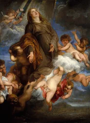 Saint Rosalie i förbön för den pestdrabbade Palermo, 1624.