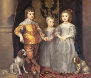 Barnen till kung Karl I av England (1600-49) och drottning Henrietta Maria (1609-69), 1637