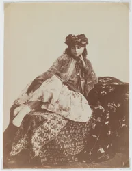 Liggande kvinna med turban (silveralbumintryck)