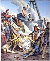 Macchabeernas martyrskap, mitten av 1800-talet (illustration)