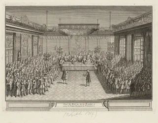 Visade bankett i Corner Parade Hall i Dresden Palace den 3 september 1719