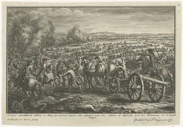 Allierat anfall på en fransk artilleritransport, 1747 Convoi d
